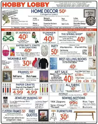 Hobby Lobby Weekly Ad (valid until 15-03)