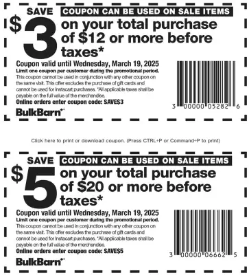 Bulk Barn flyer (valid until 19-03)