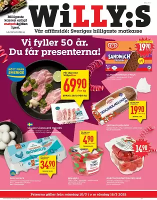 Willys reklamblad (giltig till och med 16-03)