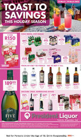 President Liquor catalogue Page 1