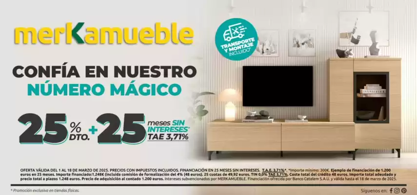 Folleto Merkamueble (válido hasta el 18-03)