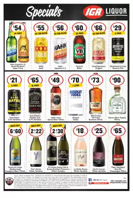 IGA Liquor catalogue (valid until 18-03)