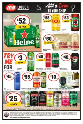 IGA Liquor catalogue (valid until 18-03)