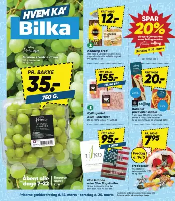 Bilka tilbudsavis (gælder indtil 20-03)