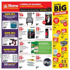 Home Hardware flyer week 11 Page 1