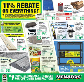 Menards Weekly Ad Page 1