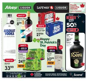 Sobeys Liquor flyer week 11 Page 1