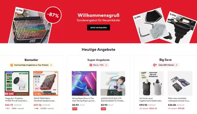 AliExpress Flugblatt (gültig bis 18-03)