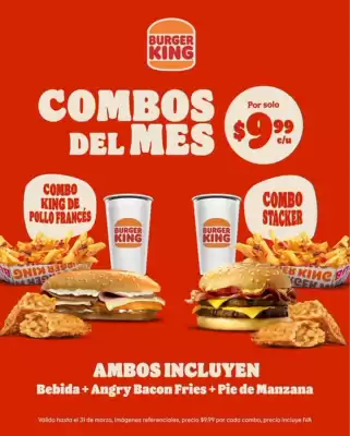 Catálogo Burger King (válido hasta 31-03)