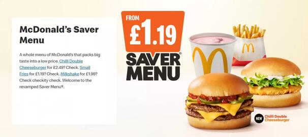 McDonald's leaflet Page 1