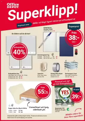 Office Depot reklamblad (giltig till och med 31-03)