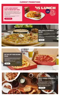 Boston Pizza flyer (valid until 27-03)