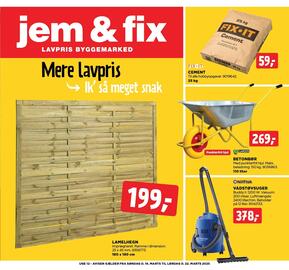 jem & fix tilbudsavis uge 12 Side 1