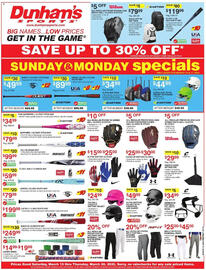 Dunham's Sports Weekly Ad week 11 Page 1