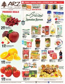 Arz Fine Foods flyer week 11 Page 1