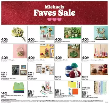 Michaels flyer (valid until 20-03)