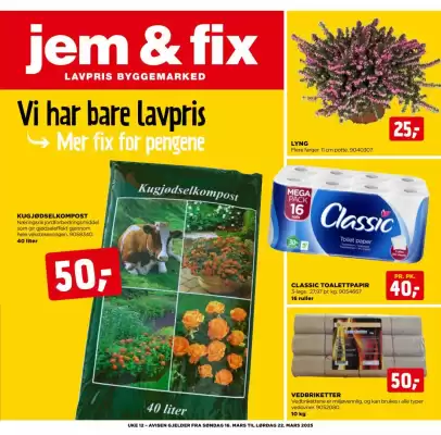 jem & fix Kundeavis (gyldig til 22-03)