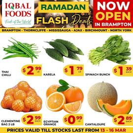 Iqbal Foods flyer week 11 Page 1