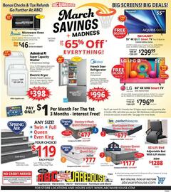 ABC Warehouse Weekly Ad week 12 Page 1