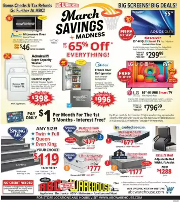 ABC Warehouse Weekly Ad (valid until 22-03)