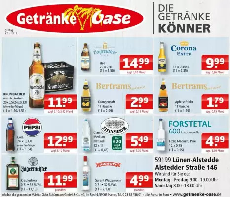 Getränke Oase Prospekt (gültig bis 22-03)