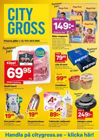 City Gross reklamblad vecka 12 Sida 1