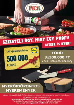 Pick-Lidl akciós újság