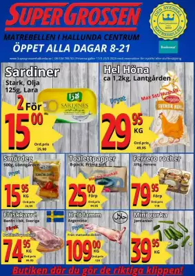 Supergrossen reklamblad (giltig till och med 23-03)