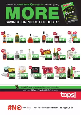 Spar Tops catalogue (valid until 7-04)