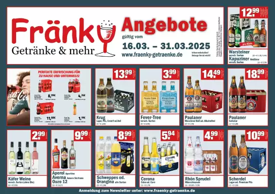 Fränky Getränke Prospekt (gültig bis 31-03)