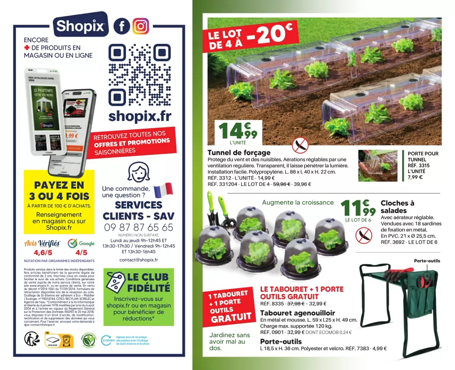 Catalogue Shopix (valable jusqu'au 31-08)