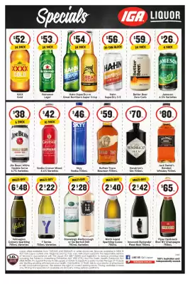 IGA Liquor catalogue (valid until 25-03)