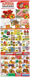 Superior Grocers Weekly Ad week 12 Page 1