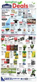 Lowe's Weekly Ad Page 1