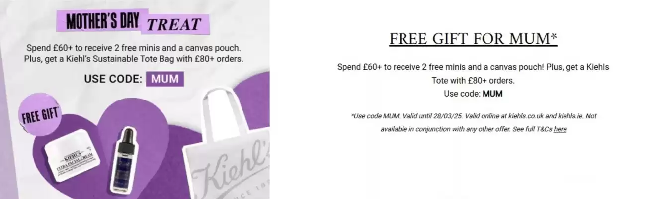 Kiehl's leaflet (valid until 28-03)