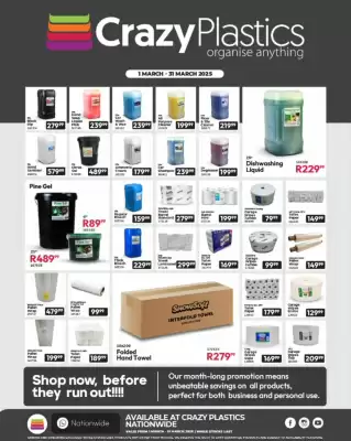 Crazy Plastics catalogue (valid until 31-03)