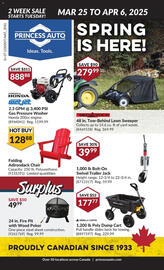 Princess Auto flyer Page 1