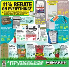 Menards Weekly Ad Page 1