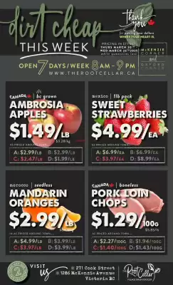 The Root Cellar flyer (valid until 26-03)