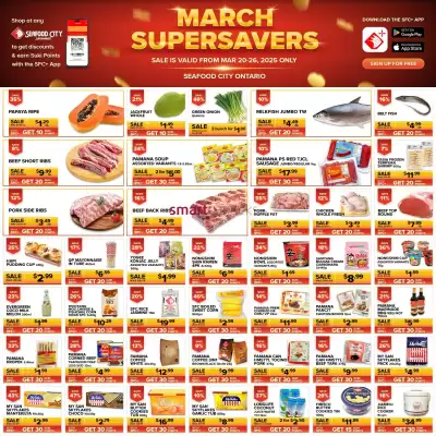 Seafood City Supermarket flyer (valid until 26-03)