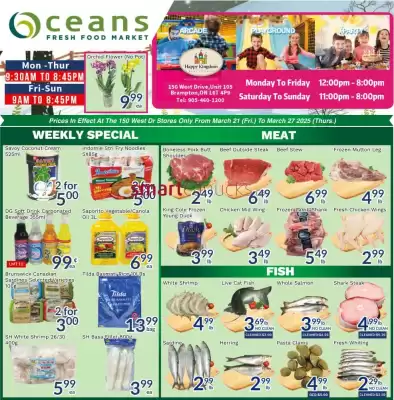 Oceans Fresh Food Market flyer (valid until 27-03)