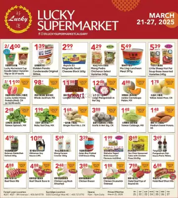 Lucky Supermarket flyer (valid until 25-03)