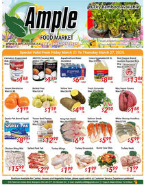 Ample Food Market flyer week 12 Page 1