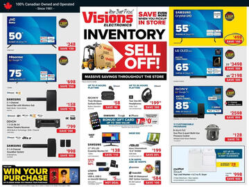 Visions Electronics flyer week 12 Page 1