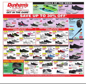 Dunham's Sports Weekly Ad week 12 Page 1