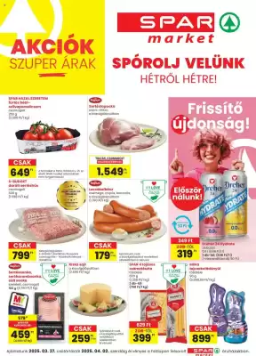 Spar Market akciós újság (érvényes eddig: 2-04)