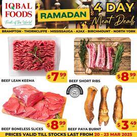 Iqbal Foods flyer week 12 Page 1