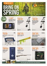 Cabela's flyer week 12 Page 1