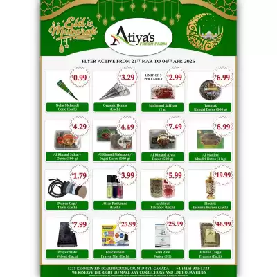 Atiya's Fresh Farm flyer (valid until 4-04)