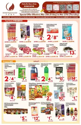 United Supermarket flyer (valid until 27-03)